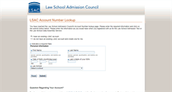 Desktop Screenshot of lsaclookup.lsac.org