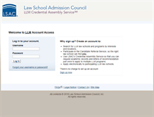 Tablet Screenshot of llm.lsac.org